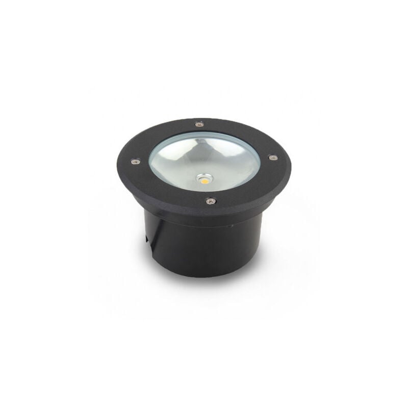 Spot LED Encastrable Sol Rond Gris Anthracite 3W 4500K