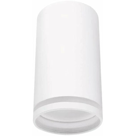 Silamp – Spot encastrable salle de bain GU10 – Aluminium blanc – Design cylindrique épuré – Installation facile – Certifié CE
