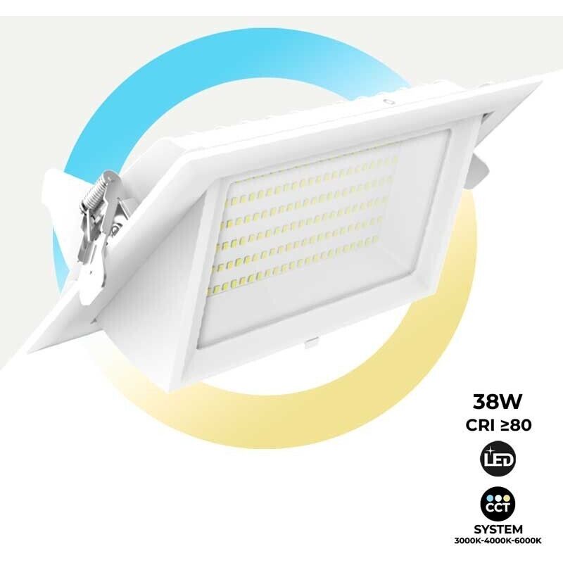 Barcelona Led - Spot led directionnel rectangulaire cct 38W - Blanc - 120° Barcelona Led - Spot led directionnel rectangulaire cct 38W - Blanc - 120°