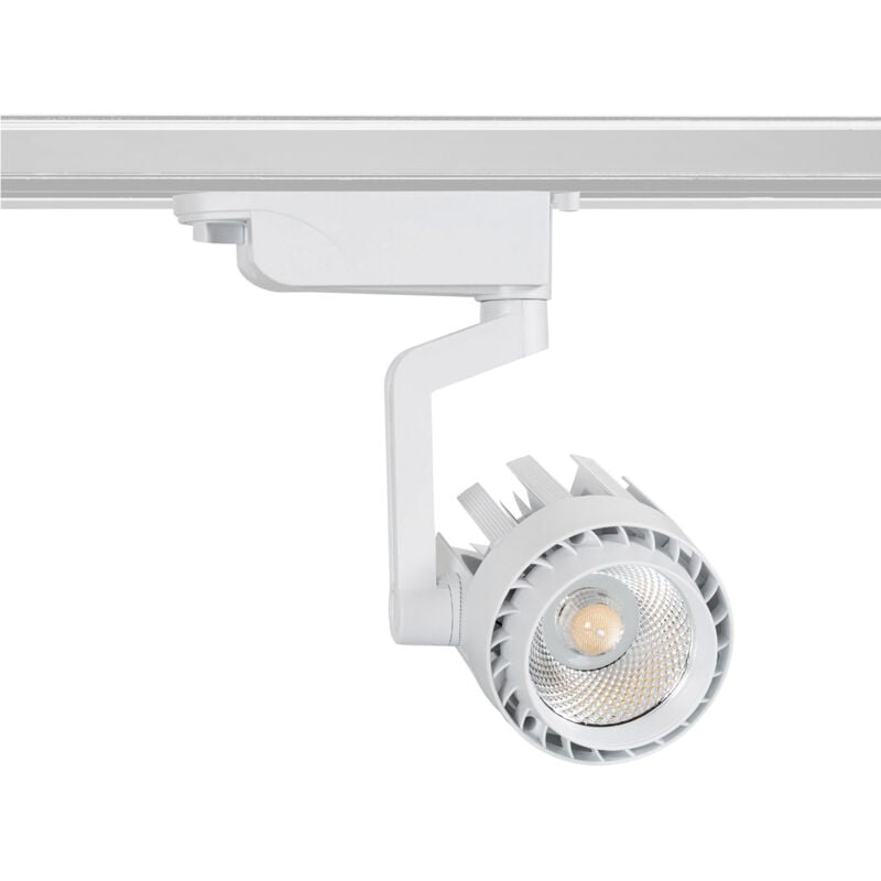 Efectoled - Spot led sur Rail Monophasé 30W Dora Blanc 5000K Blanc froid