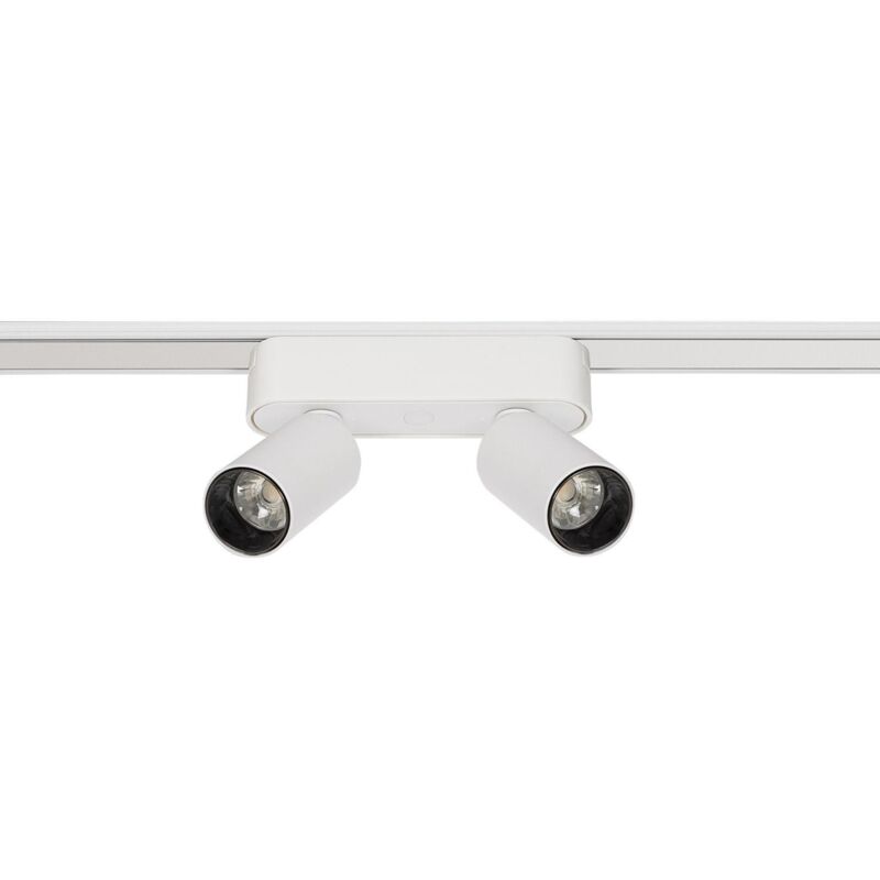 Spot led sur Rail Magnétique 25mm Extra-Plat 10W Double 48V Blanc 2700K Blanc chaud