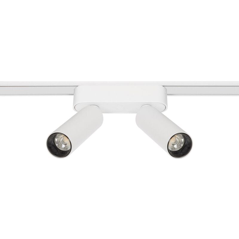 Spot led sur Rail Magnétique 25mm Extra-Plat 14W Double 48V Blanc 4000K Blanc neutre