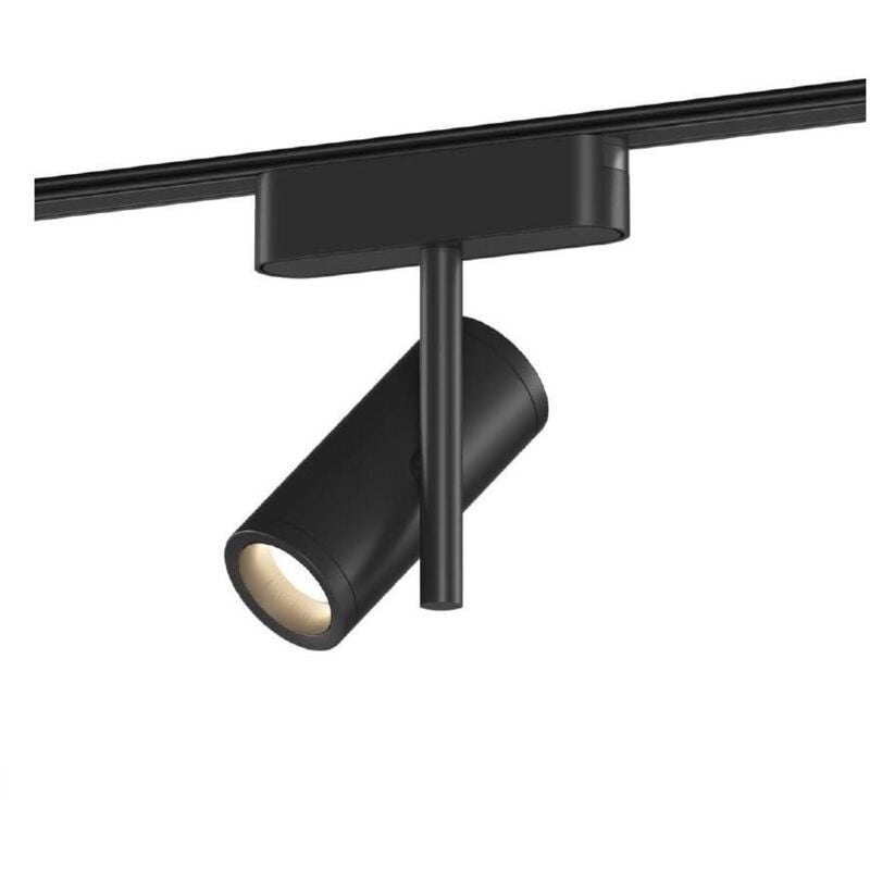 Spot led sur Rail Magnétique 25mm Extra-Plat 8W Quartz 48V Noir 4000K Blanc neutre