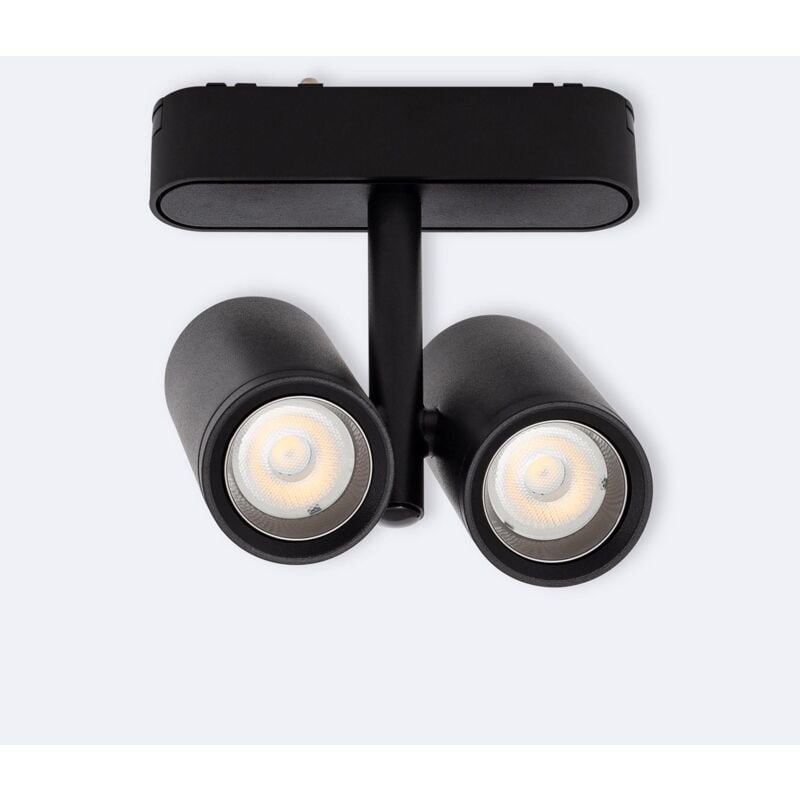 Spot LED sur Rail Magnétique 25mm Extra-Plat 16W Quartz 48V Noir 4000K Blanc neutre