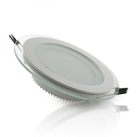 Spot LED Downlight 12 W 1 200 lm 4 200 °K Verre circulaire Ø 160 mm 40 000 h [GR-MB01-12W-W]