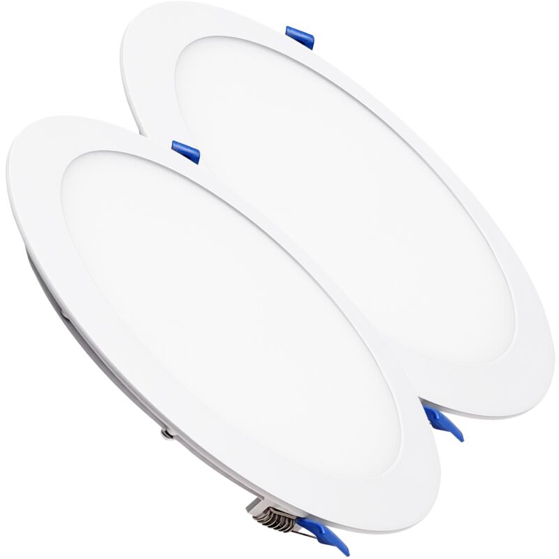 Led Atomant Sl - Downlight led Circulaire Plat cct 20W 1800LM Coupe 220mm Lot de 2 u. - cct