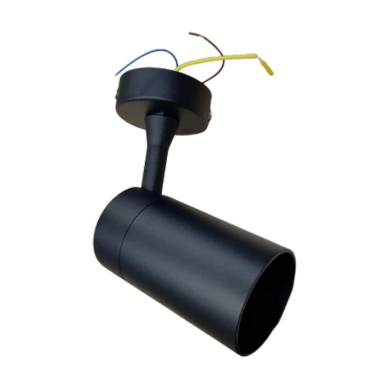 Spot led en saillie 80° noir pour ampoule GU10 Silamp