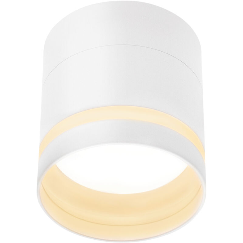 Spot led en saillie blanc Gbly Spot de plafond rond Spot en acrylique blanc chaud Spot en saillie avec spot de plafond plat GX53 3000K Spot en
