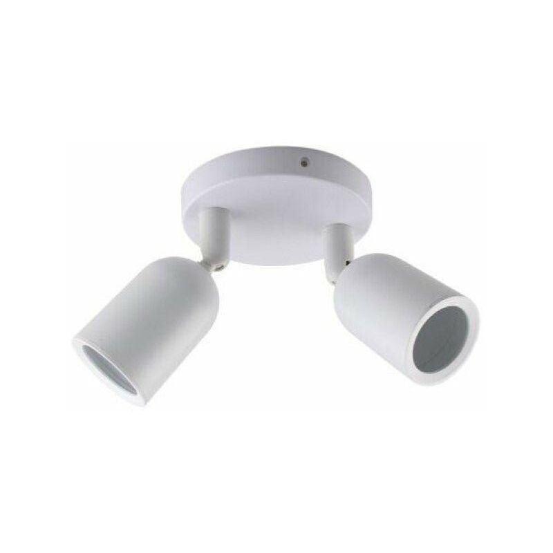 Optonica – Spot LED en saillie double orientable blanc GU10 – 2 spots 10W orientables – Éclairage ciblé pour pièces intérieures – Installation facile Optonica – Spot LED en saillie double orientable blanc GU10 – 2 spots 10W orientables – Éclairage ciblé pour pièces intérieures – Installation facile