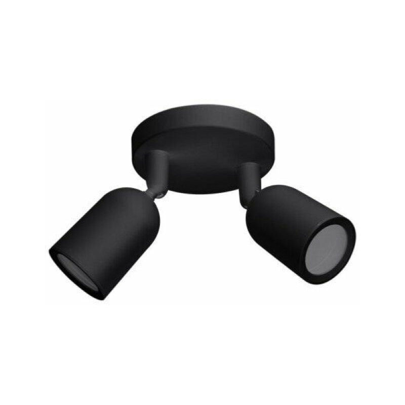 Optonica - Spot led en Saillie Double Orientable noir pour Ampoule GU10 - silamp Optonica - Spot led en Saillie Double Orientable noir pour Ampoule GU10 - silamp
