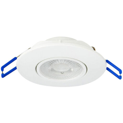 Spot LED encastrable 5W 450lm 3CCT rond blanc NORA PRO HOROZ downlight plafond intérieur