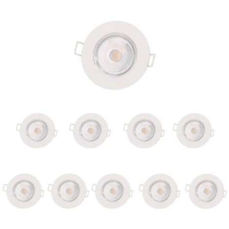 Spot LED Encastrable 5W IP65 Ø72mm Blanc