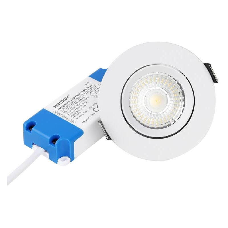 Spot led Encastrable 6W 600lm 30° Ø118mm Zigbee 3.0 - Blanc cct (2700K-6500K) DW2-06A-RF