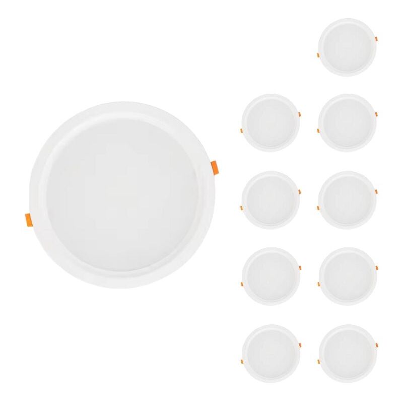 Spot led Encastrable Plat Étanche 30W blanc Transformateur Intég