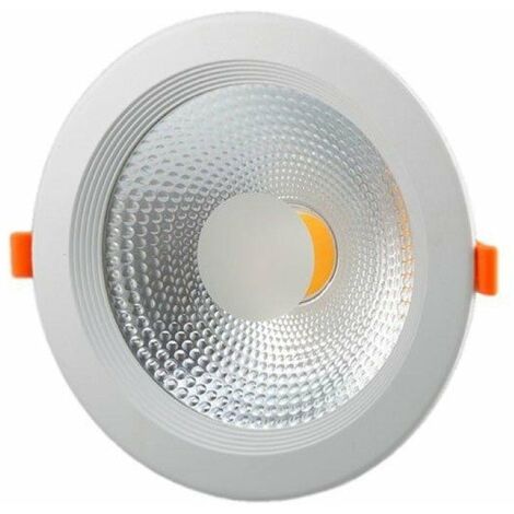 Spot LED Encastrable COB Rond 30W - Blanc Neutre 4000K - 5500K - SILAMP