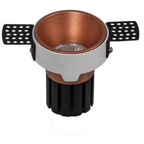 Spot LED Encastrable D82 9W Cuivre Avec Transfo ZAMBELIS - 36 ° - Blanc chaud - 3000K