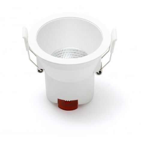Spot LED Encastrable D90 9W IP44 Rond Blanc V1 - Blanc neutre - 4000K