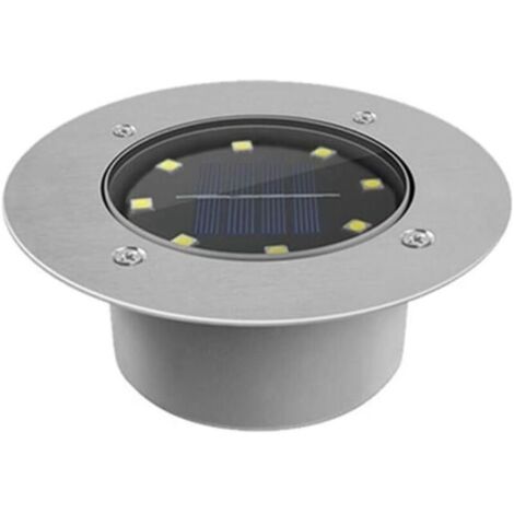Spot LED encastrable dimmable – Lampe solaire étanche avec panneau solaire – Installation facile – Éclairage automatique nuit/jour