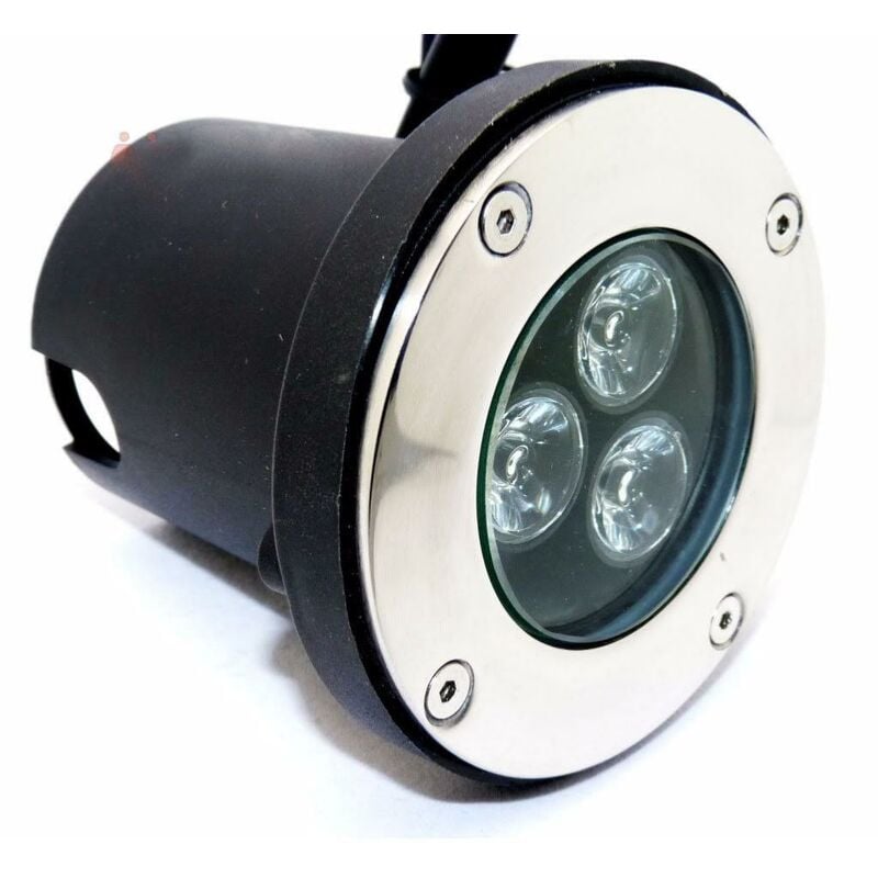 Silamp - Spot led Encastrable Extérieur IP65 220V Sol 3W 80° - Blanc Froid 6000K - 8000K