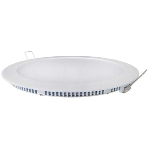 Spot LED encastrable extra plat 6W Blanc - Blanc Chaud 3000K