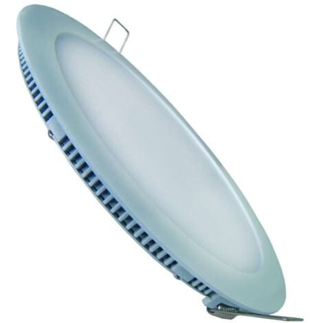 ECOLUX Spot LED encastrable extra plat 6W Gris - Blanc du Jour 6000K