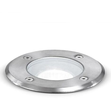 Spot led encastrable gea en acier egoi ges270 led ip67 spot de sol rond praticable externe gu10