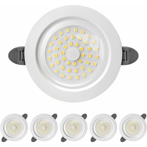 Lot de 6 Spot LED Encastrable 7W Equivalent 70W Incandescence 4000K Blanc Ampoule  Led Extra Plat Pour Cuisine Salon Couloir - Cdiscount Maison