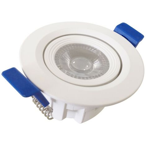Spot Led Encastrable L’anneau Clane Orientable ESCARGOT 3W 3000k Rond - Digilamp