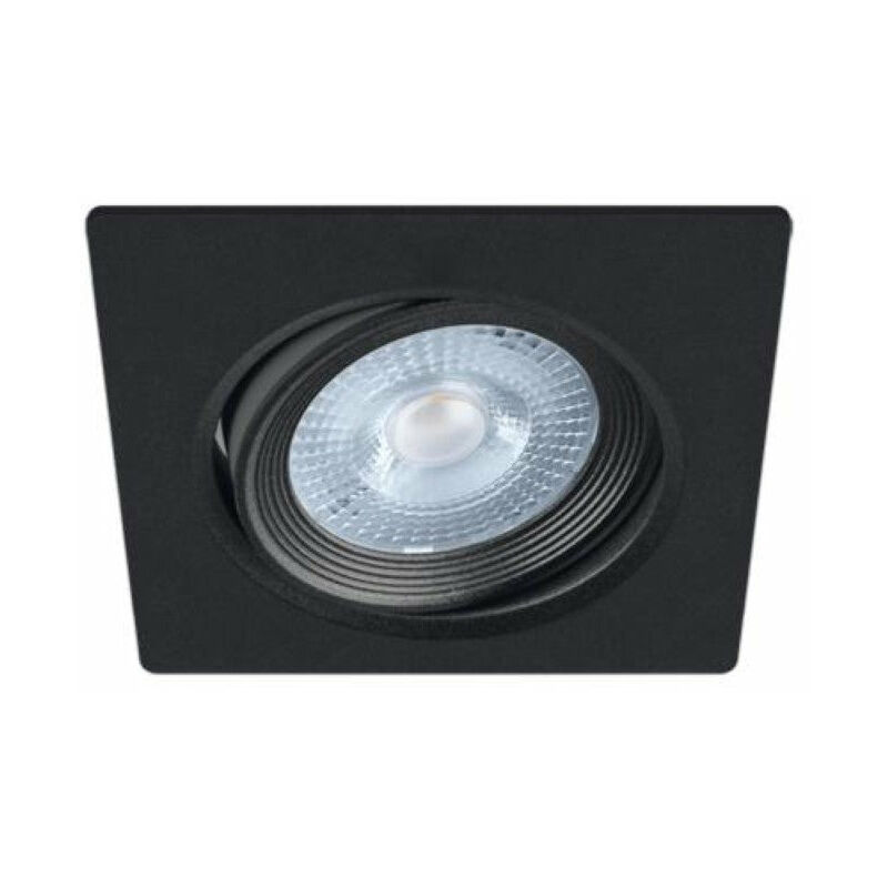 Silamp - Spot led Encastrable Orientable 5W Carré Noir smd - Blanc Chaud 2300K - 3500K Silamp - Spot led Encastrable Orientable 5W Carré Noir smd - Blanc Chaud 2300K - 3500K