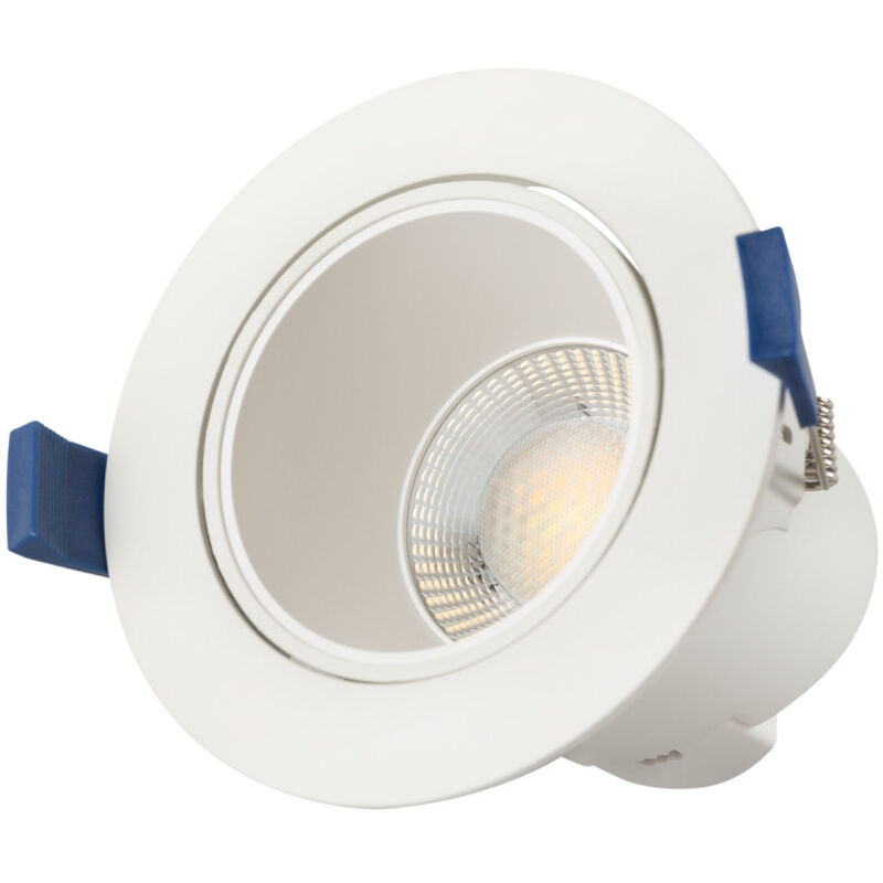 Greenice - Spot led Encastrable Orientable 8W 750Lm cct 3000-6500ºK Intensité variable 60º IP20 [SE-SCL309B-8W-W-CCT]