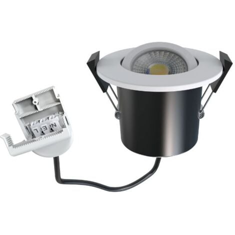 ALUSON Spot LED Encastrable Orientable RT2020 D67 5W/8W IP65 CCT Recouvrable et Variable Blanc - 60 ° - Switch 2700-3000-4000-6000K