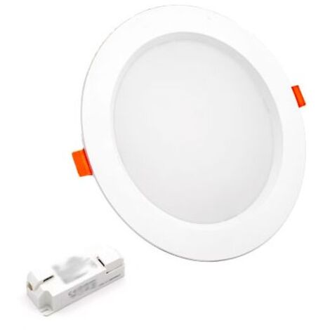 Spot LED encastrable plat 15W IP44 – Blanc neutre 4000K – Compatible faux plafond – Durée de vie 50 000h – Matériau polyamide thermoplastique – Ac Marca