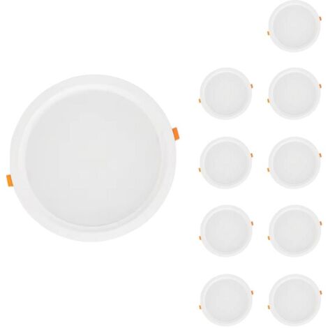Spot LED Encastrable Plat Étanche 30W BLANC Transformateur Intég