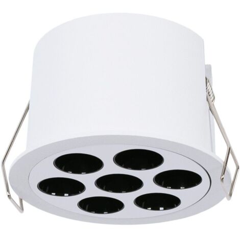Spot LED encastrable rond 12W - UGR18 - Coupe Ø70mm - Blanc