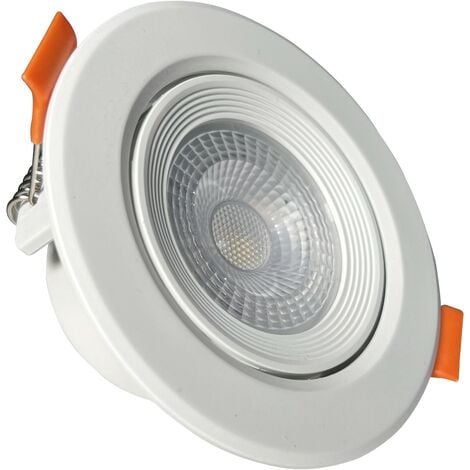 EUROPALAMP Spot LED Encastrable Rond 5W - Blanc Chaud 3000K