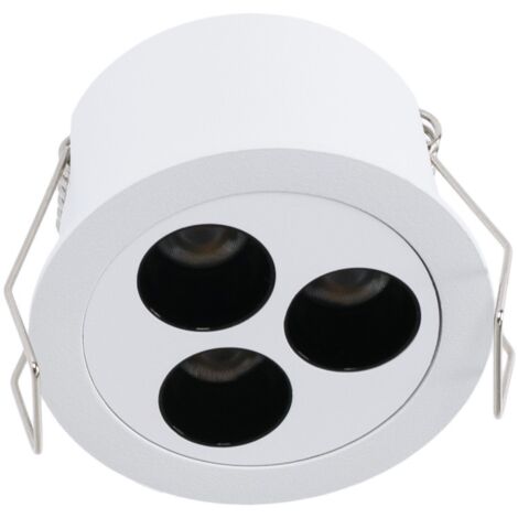 Spot LED encastrable rond 6W - UGR18 - Coupe Ø55mm - Blanc