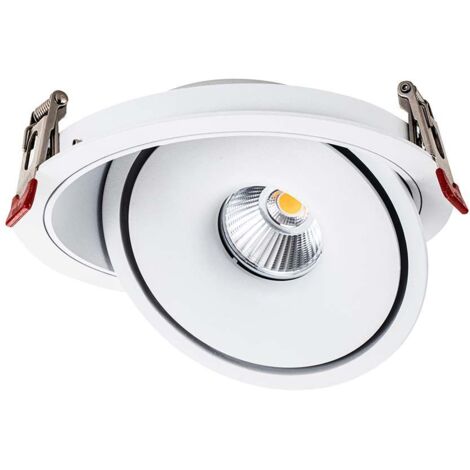 Spot LED encastrable rond COB V-TAC 20 W 120 x 43 mm Blanc 3 en 1