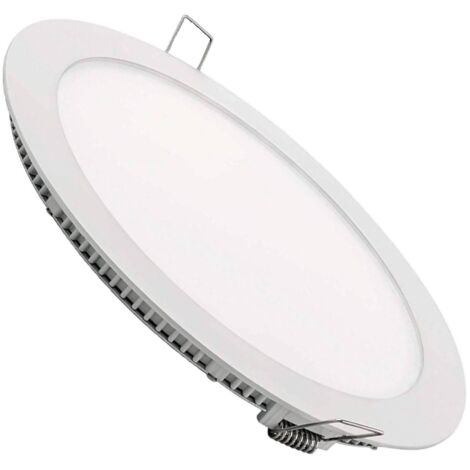 Spot LED Encastrable Rond Plat 24W 2200LM Coupe 280mm