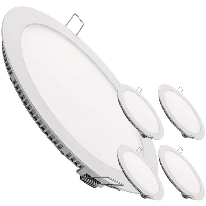 Led Atomant Sl - Spot led Encastrable Rond Plat 24W 2200LM Coupe 280mm Blanc Froid 6500K - Lot de 5 u.