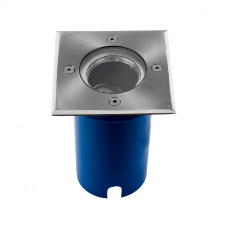 Miidex Lighting - Support de spot encastrable sol + douilles GU10 & GU5.3 - Inox 316 - IP67 ®