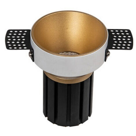 Spot LED Encastrable Trimless D82 9W Or Mat Avec Transfo ZAMBELIS - 36 ° - Blanc chaud - 3000K