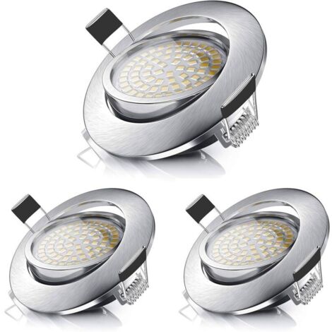Spot LED Encastrable,Plafonnier Encastré 5W Equivalente de 50W Ampoule halogène,Blanc Chaud 3000K 470LM,Projecteur Orientable