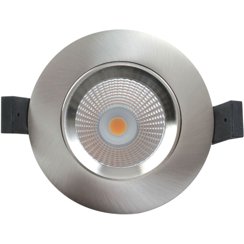 DL-084 Encastré IP20/44 recouvrable nickel led intég. 8W 47° 4000K 680lm Aric 50638
