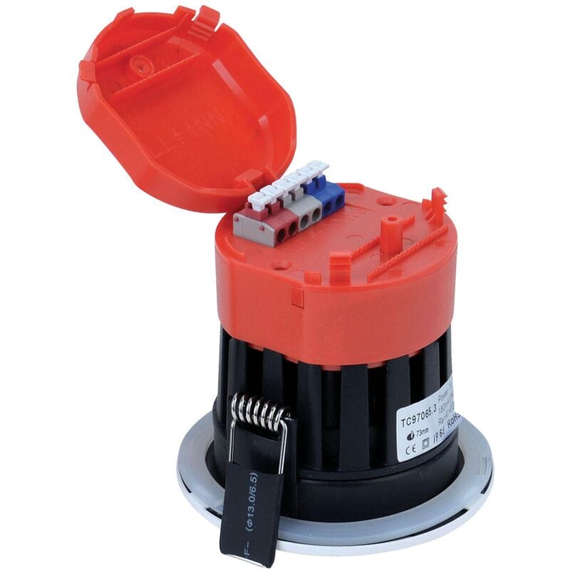 EF7 Enc. recouvrable IP20/65 fixe blanc led 7W 650lm 4000K dim. Aric 50706