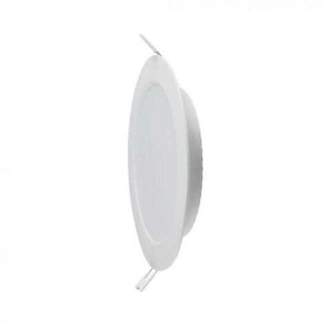 V-Tac – Panneau LED encastrable 7859 6W blanc neutre – Diamètre 120.5mm – Dimmable – IP20 – Pour salon, bureau et salle à manger - R065552