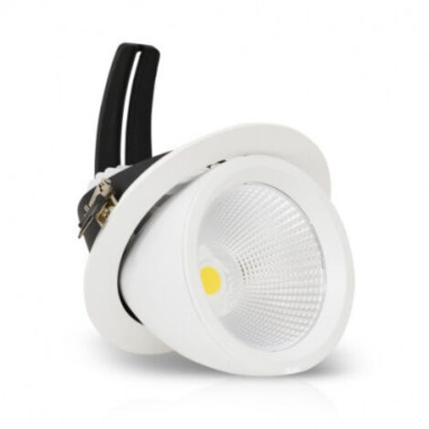Spot LED Escargot Rond Orientable 60W 4000K + Alimentation Electronique