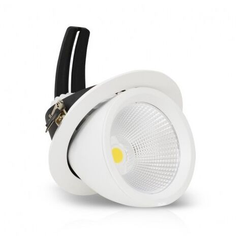 Spot LED Escargot Rond Orientable 60W 4000°K + Alimentation Electronique