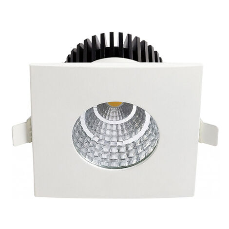 Spot LED étanche IP65 6W carré - Blanc