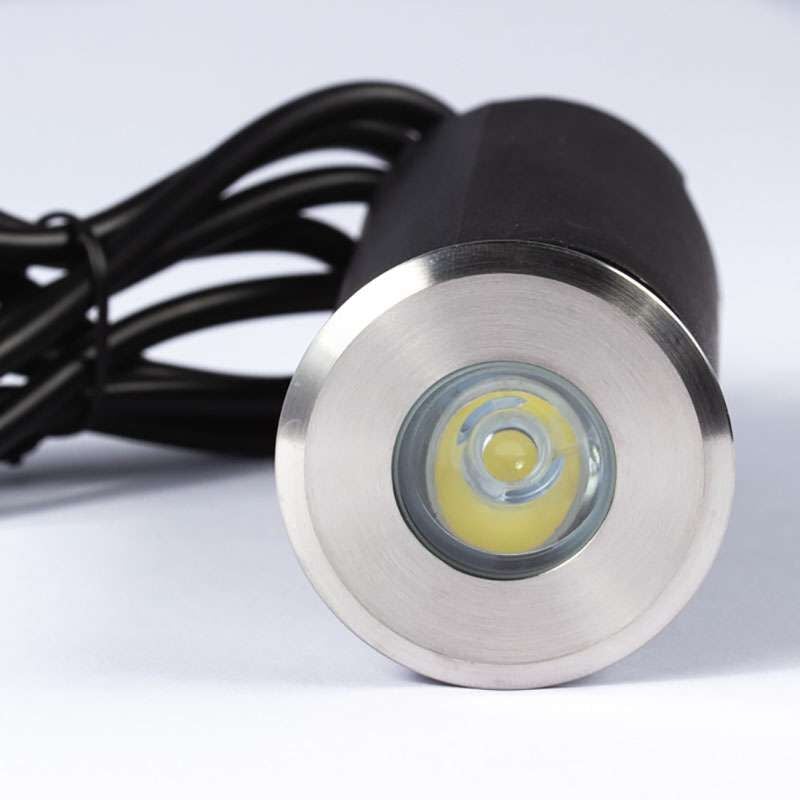 Leclubled - Spot led extérieur à enterrer 1,5W (20W) DC12V - Blanc du Jour 6000K