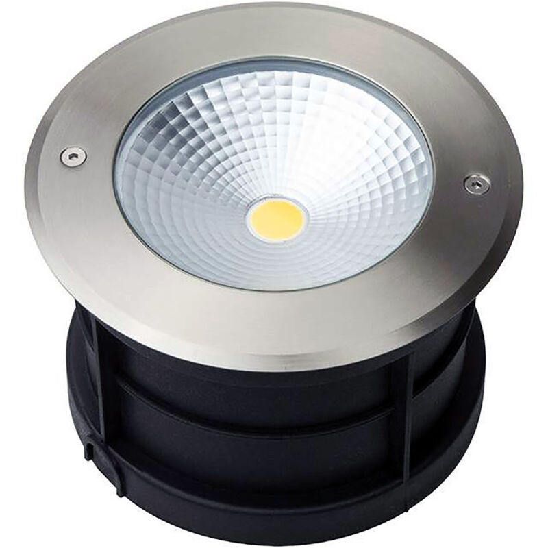 Spot led Extérieur encastrable 220V 25W (éclairage 200W) - étanche IP67 diamètre 195mm éclairage bleu 2000lm
